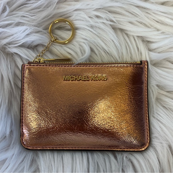 NWT Michael Kors Primrose Coin Pouch Key Ring Wallet - Picture 2 of 6